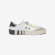 Street Paint white and black leather sneaker