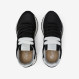 Sneaker Ally Glitter in suede e lurex nero