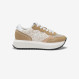 Big Ally Flower beige suede and nylon sneaker