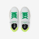 BOY'S STREET LEATHER (KID) WHITE/YELLOW FLUO