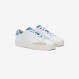 Boys’ Street white and avio leather sneaker