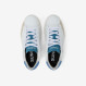 Boys’ Street white and avio leather sneaker