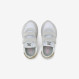 Sneaker Girl's Ally Gold Silver in suede e nylon bianco