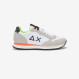 Tom Fluo nylon and suede sneaker WHITE