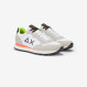 Tom Fluo nylon and suede sneaker WHITE