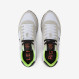 Tom Fluo nylon and suede sneaker WHITE
