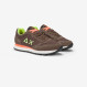 Sneaker Tom Fluo in nylon e suede MARRONE