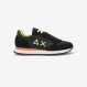 Sneaker Tom Fluo in nylon e suede NERO