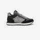 Sneaker mid top Tom 2.0 in nylon e suede NERO