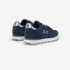 Sneaker Ally Gold Silver in suede e nylon NAVY BLUE