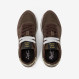 Ally Gold Silver suede and nylon sneaker BROWN