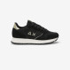 Ally Glitter suede and lurex sneaker BLACK