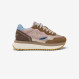 Big Ally Winter suede and nylon sneaker DARK BEIGE
