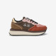 Sneaker Big Ally in nylon e suede RUST