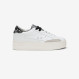 Big Katy leather sneaker WHITE/SILVER