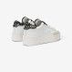 Big Katy leather sneaker WHITE/SILVER