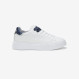 Grace leather sneaker WHITE/NAVY BLUE