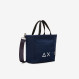 Jacqueline Silver Gold nylon shopper NAVY BLUE