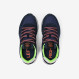 Boys’ Tom Fluo nylon and suede sneaker NAVY BLUE