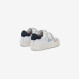 Sneaker Boy's Street in pelle BIANCO/NAVY BLUE