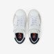 Sneaker Boy's Street in pelle BIANCO/NAVY BLUE