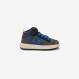 Sneaker Boy's Genius mid top in pelle e nylon NAVY BLUE