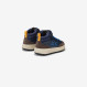 Sneaker Boy's Genius mid top in pelle e nylon NAVY BLUE
