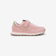 Girls’ Ally Gold nylon and suede sneaker PINK