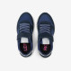 Sneaker Girl's Ally Gold in nylon e suede NAVY BLUE