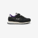 Girls’ Stargirl Glitter nylon and suede sneaker BLACK