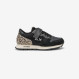 Sneaker Girl's Stargirl Animalier in nylon e suede NERO