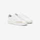 Girls’ Katy leather sneaker WHITE/GOLD