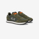 Sneaker Tom in nylon e suede militare scuro