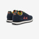 Sneaker Tom con logo fluo navy blue