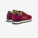 Sneaker Tom con logo fluo bordeaux