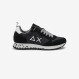 Sneaker Tom Snake in nylon e suede nero