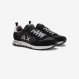 Sneaker Tom Snake in nylon e suede nero