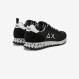 Sneaker Tom Snake in nylon e suede nero