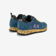Sneaker Tom Snake in nylon e suede avio scuro