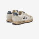 Sneaker Tom Vintage in nylon e suede bianco panna