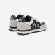 White Tom Color leather and suede sneaker