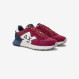 Bordeaux Jaki Solid nylon and suede sneaker