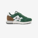 Dark green Jaki Solid nylon and suede sneaker