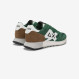 Dark green Jaki Solid nylon and suede sneaker