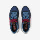 Navy blue Jaki Bicolor nylon and suede sneaker