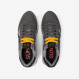 Dark grey Jaki Bicolor nylon and suede sneaker