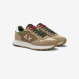 Sneaker Jaki Bicolor in nylon e suede beige scuro