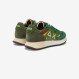Dark green Jaki Winter nylon and suede sneaker