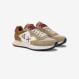 Dark beige Jaki Winter nylon and suede sneaker
