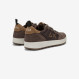 Sneaker Genius Solid in nylon e suede marrone